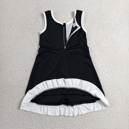Colorblock Ruffle Activewear Dress - CLOSES 7/6