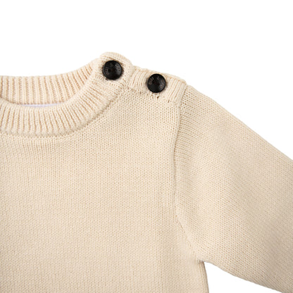 Oatmeal Knit Sweater Romper