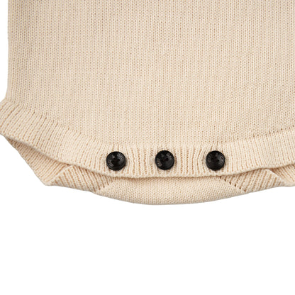 Oatmeal Knit Sweater Romper