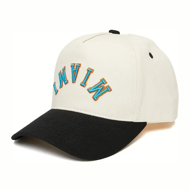 MIAMI Upside Down Embroidered Trucker Hat