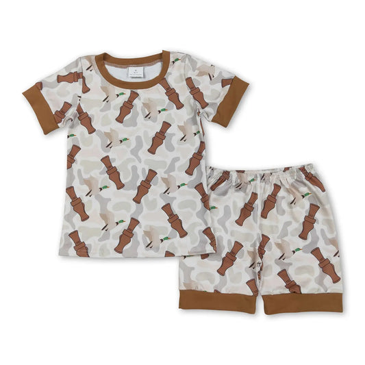 Camo Duck Call Shorts Set