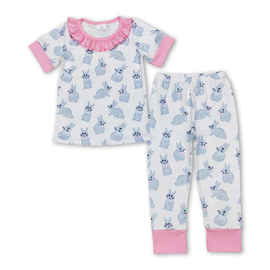 Bunny Pink Ruffle PJs