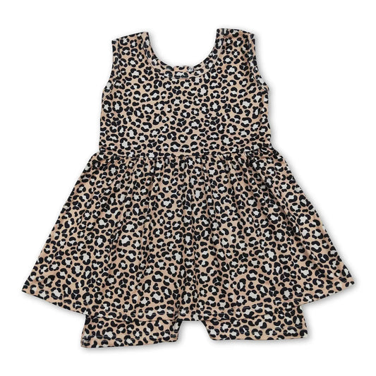 Leopard Peplum Romper