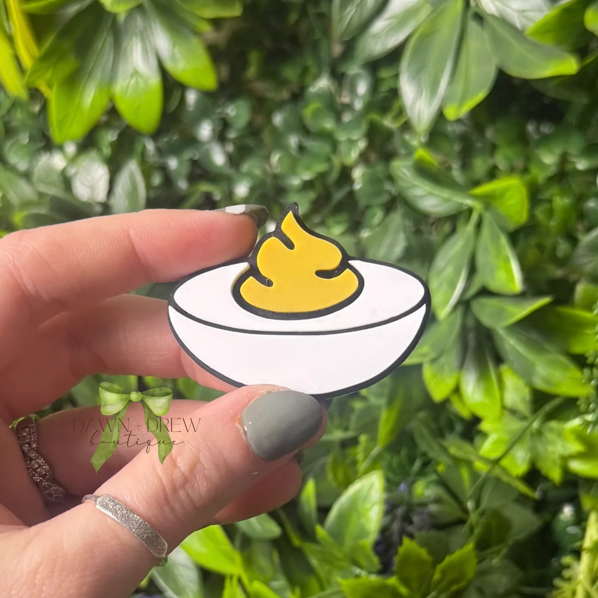 Deviled Egg Hair Clip