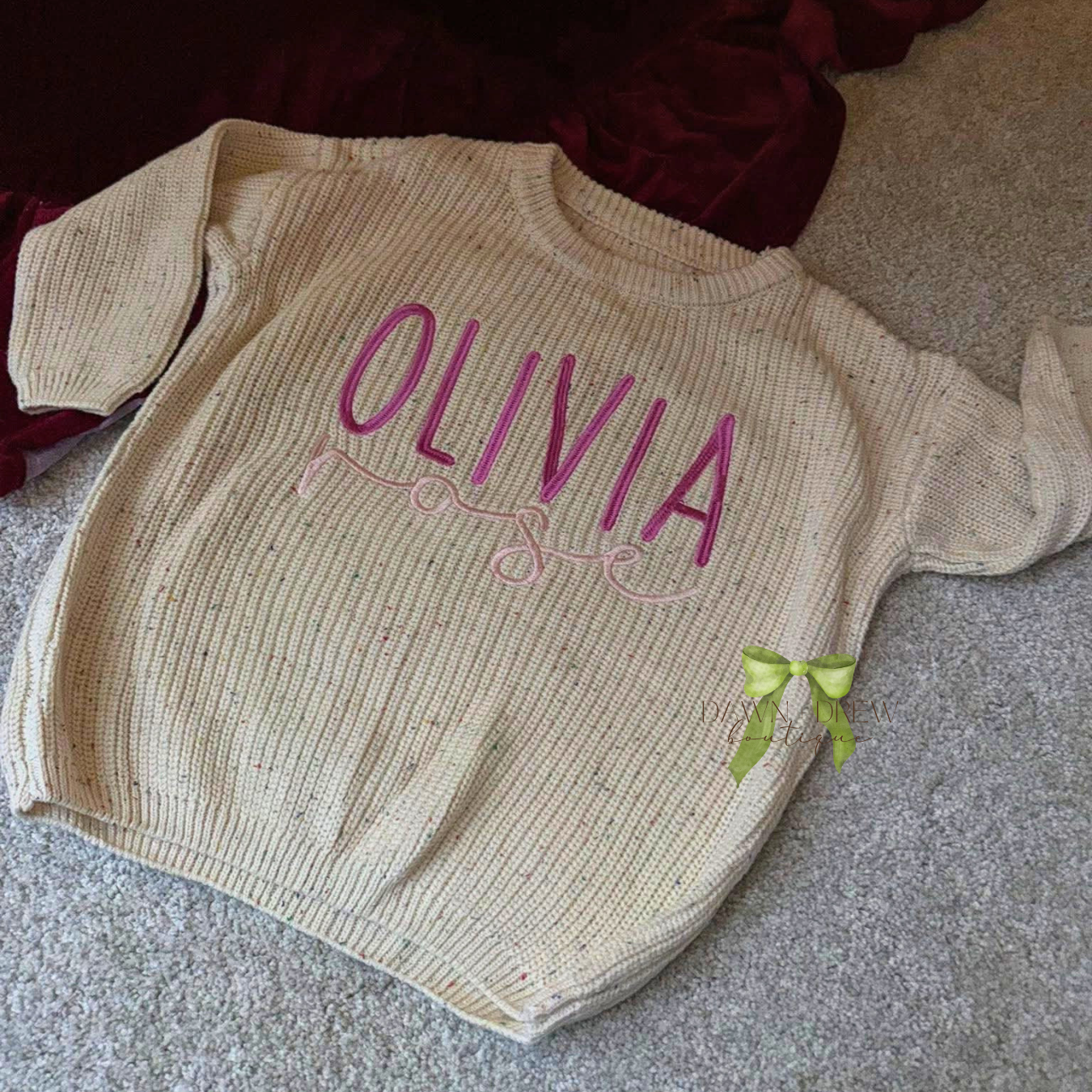Custom Embroidered Sweater — CLOSES 7/16