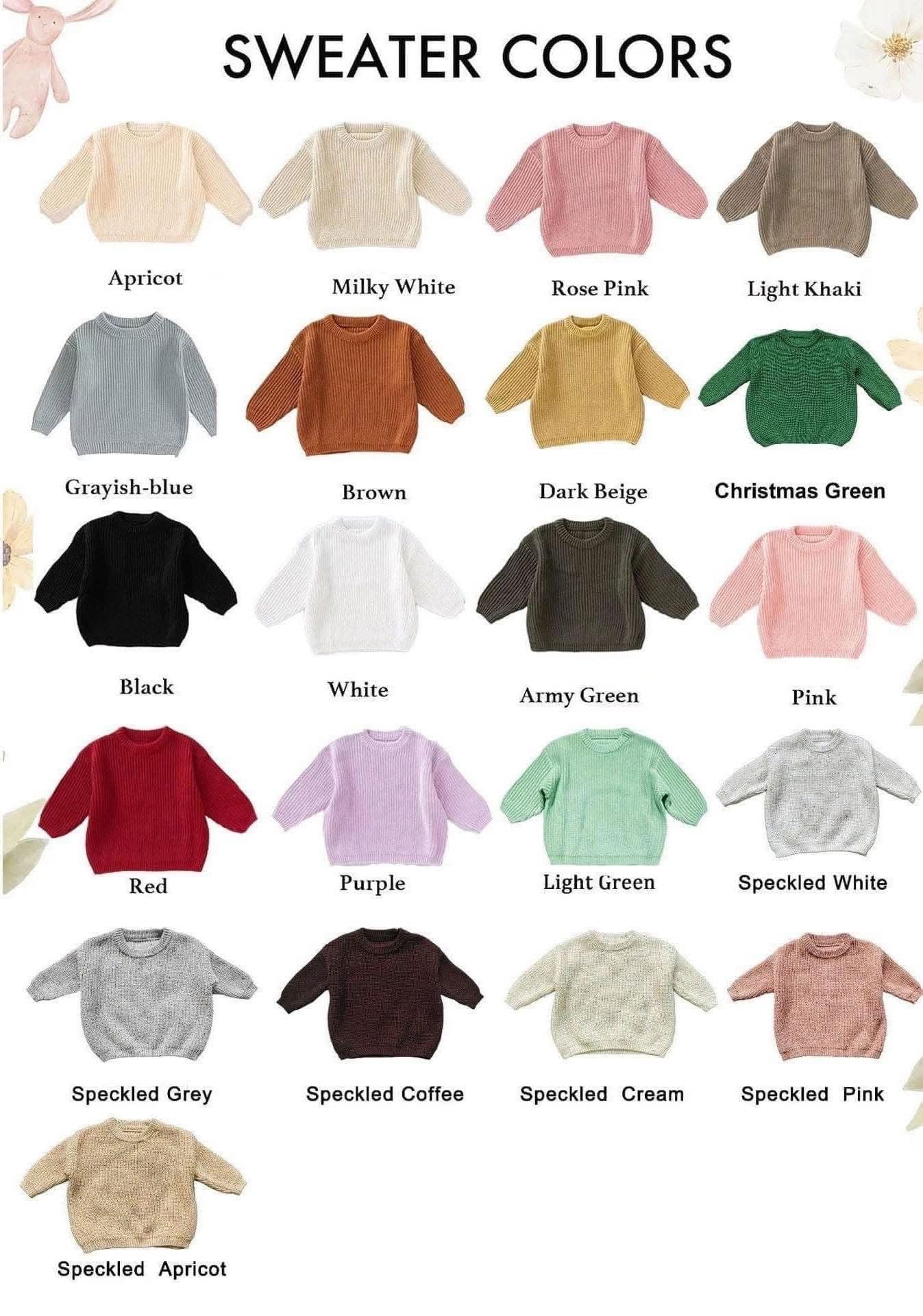 Custom Embroidered Sweater — CLOSES 7/16
