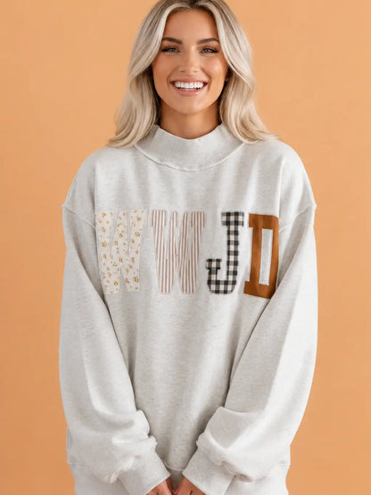 WWJD Patchwork Sweatshirt