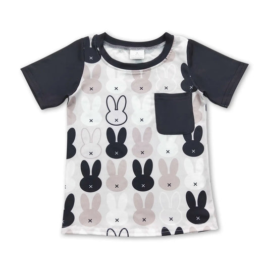 Black & Grey Bunny Pocket Tee