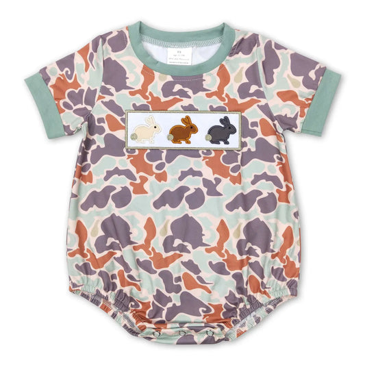 Camo Bunny Bubble Romper
