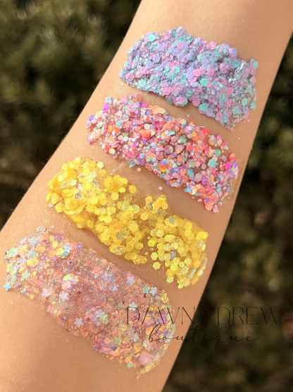 HAIR GLITTER: Iridescent Bloom