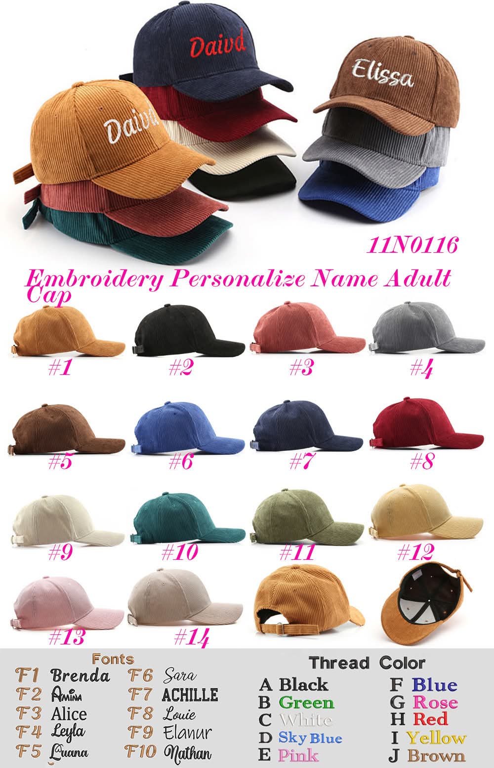 Corduroy Dad Cap - CLOSES 11/9