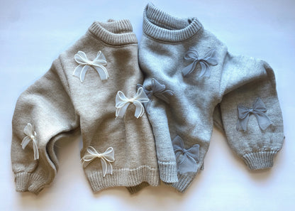 PREO: Neutral Bow Sweaters