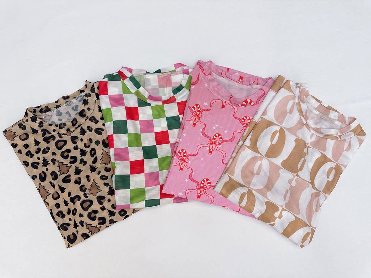 Mommy & Me Christmas Mesh Top - CLOSES 11/9