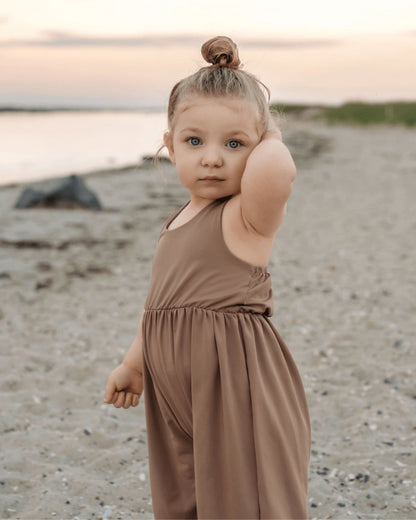 Oatmeal Wide Leg Halter Jumpsuit