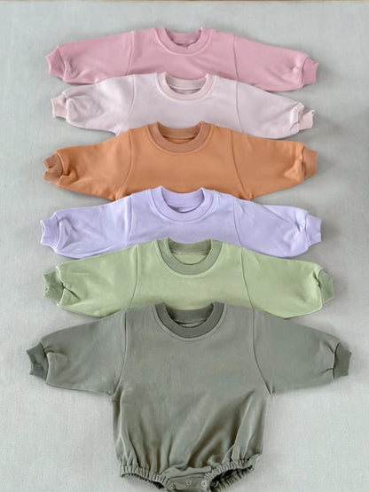 Custom Embroidered Sweater Bubble Romper