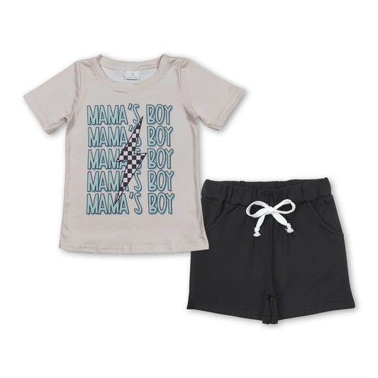 Mama's Boy Bolt Tee & Shorts
