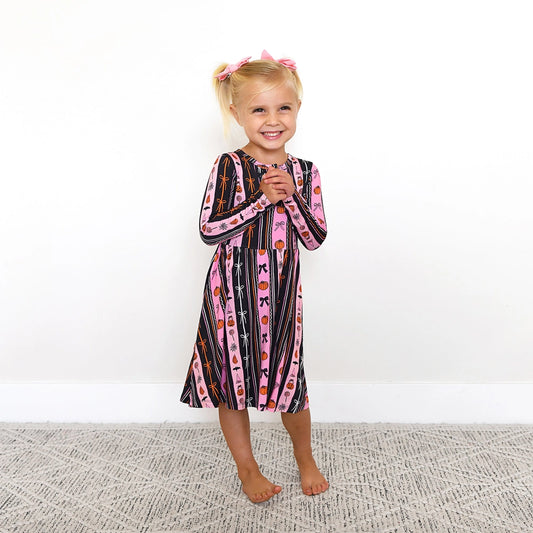 Lydia Bamboo - Button Twirl Dress