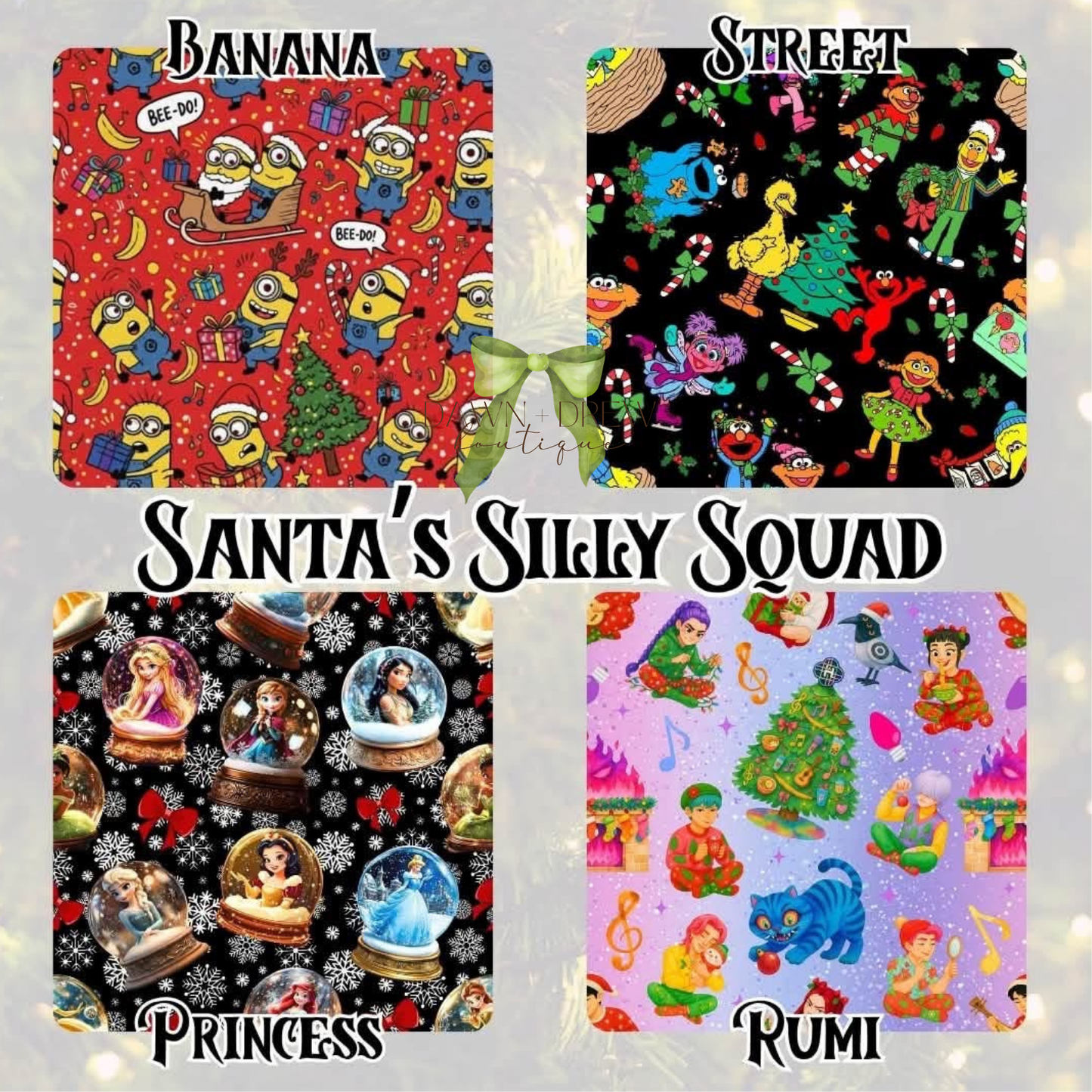 SANTA’S SILLY SQUAD BAMBOO - CLOSES 7/16