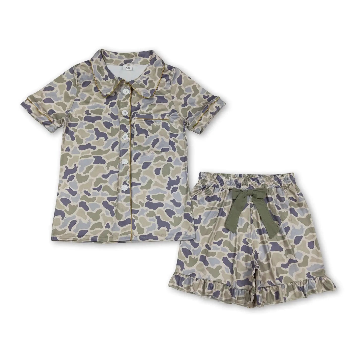 Duck Camo Button Down Women's PJs