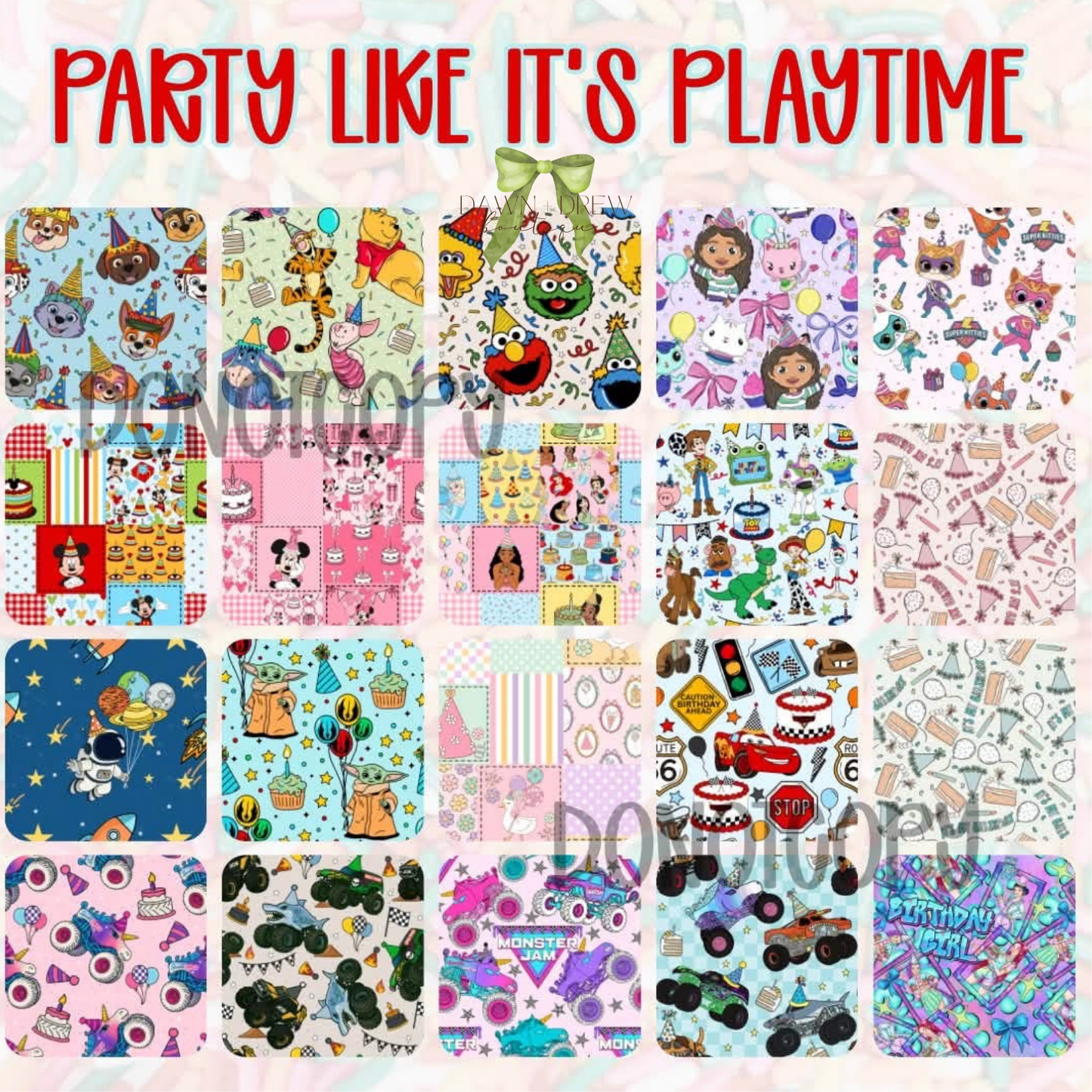 PARTY TIME BAMBOO — CLOSES 7/31