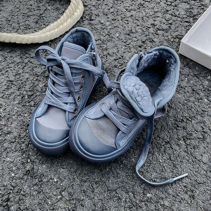Fleece Lined High-top Sneakers