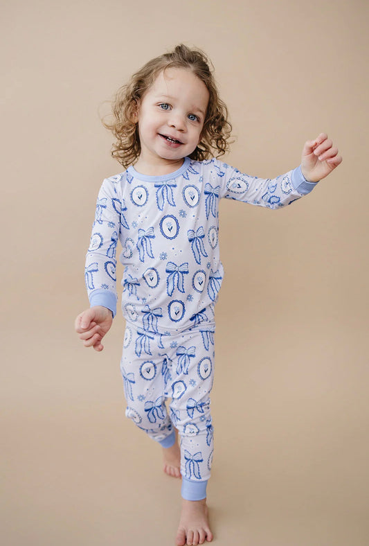 Blue Bow Bamboo - 2-Piece Set