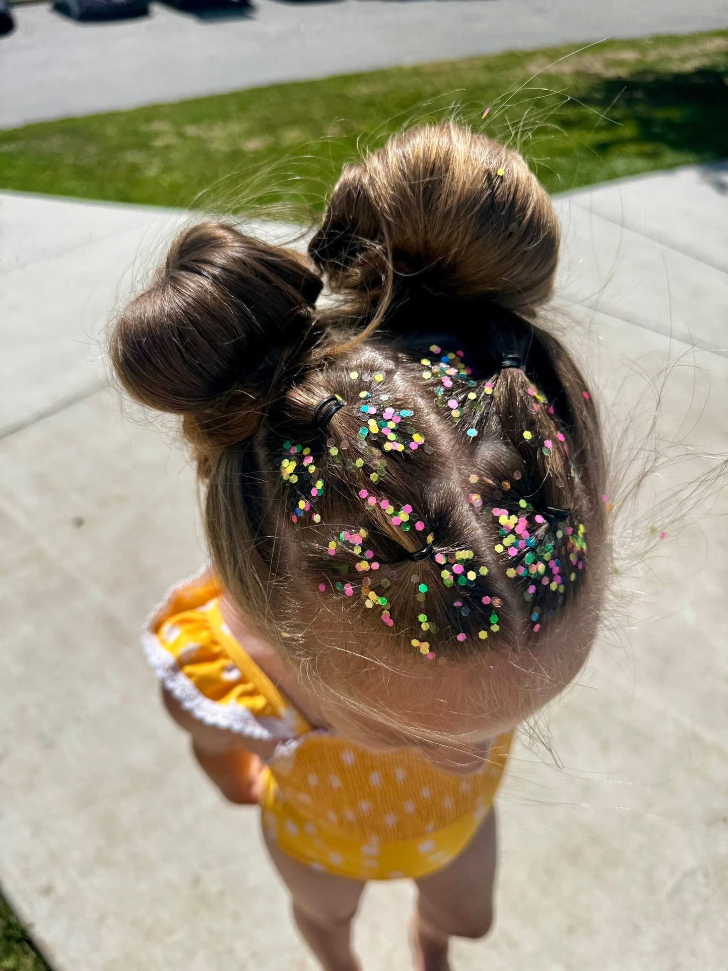 HAIR GLITTER: Citrus Splash - June Sub Color