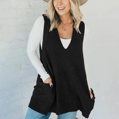 Ladies Sweater Vest Tunic