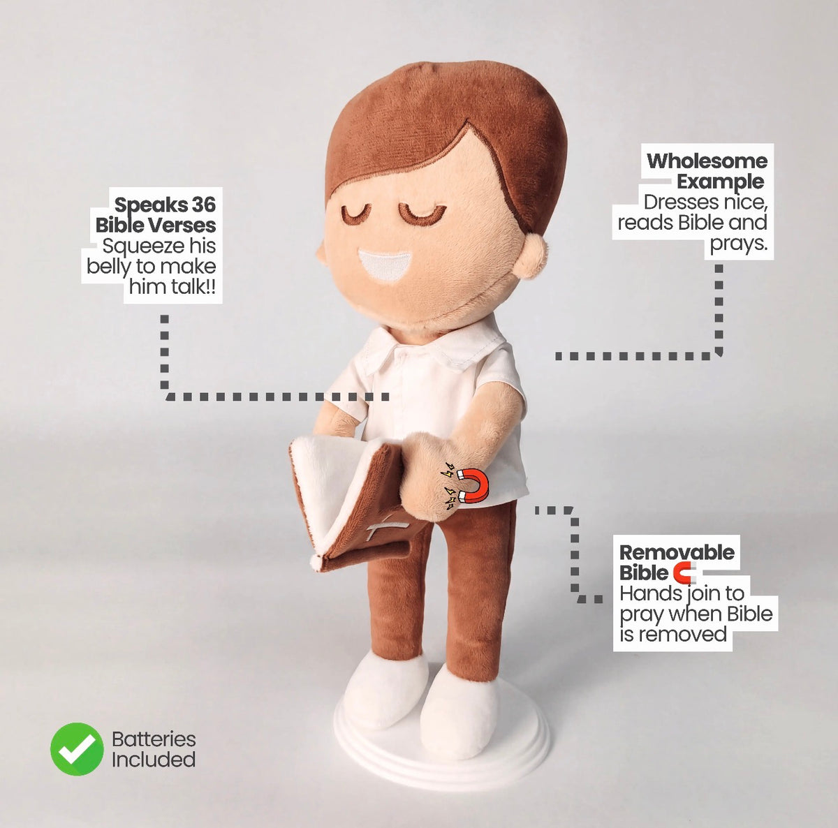 Talking Bible Boy Doll