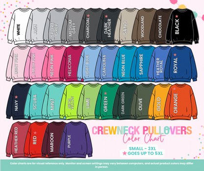 Custom Sayings Embroidered Crew & Tee - CLOSES 8/1
