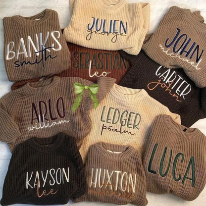 Custom Embroidered Sweater — CLOSES 7/16