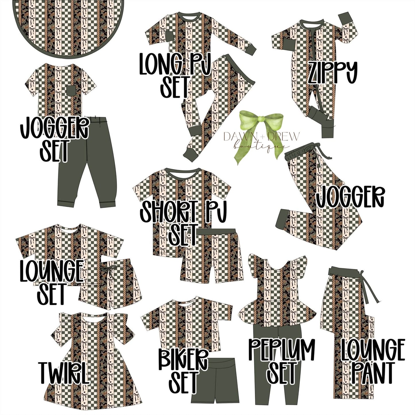 CAMO STRIPE BAMBOO — CLOSES 8/26