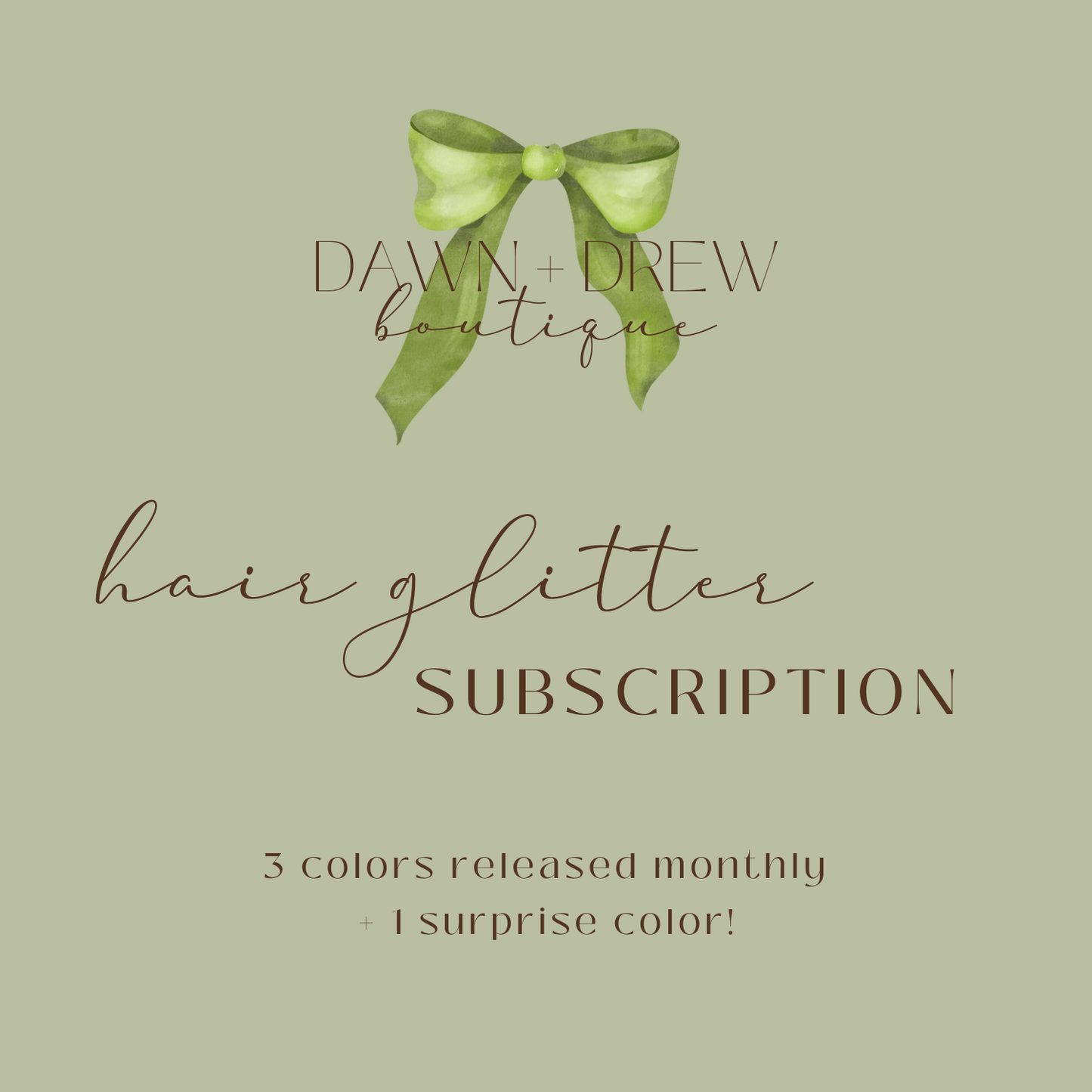 Hair Glitter: Monthly Subscription - AUGUST