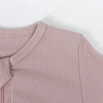 Ribbed Bamboo Zippie - CLOSES 11/9