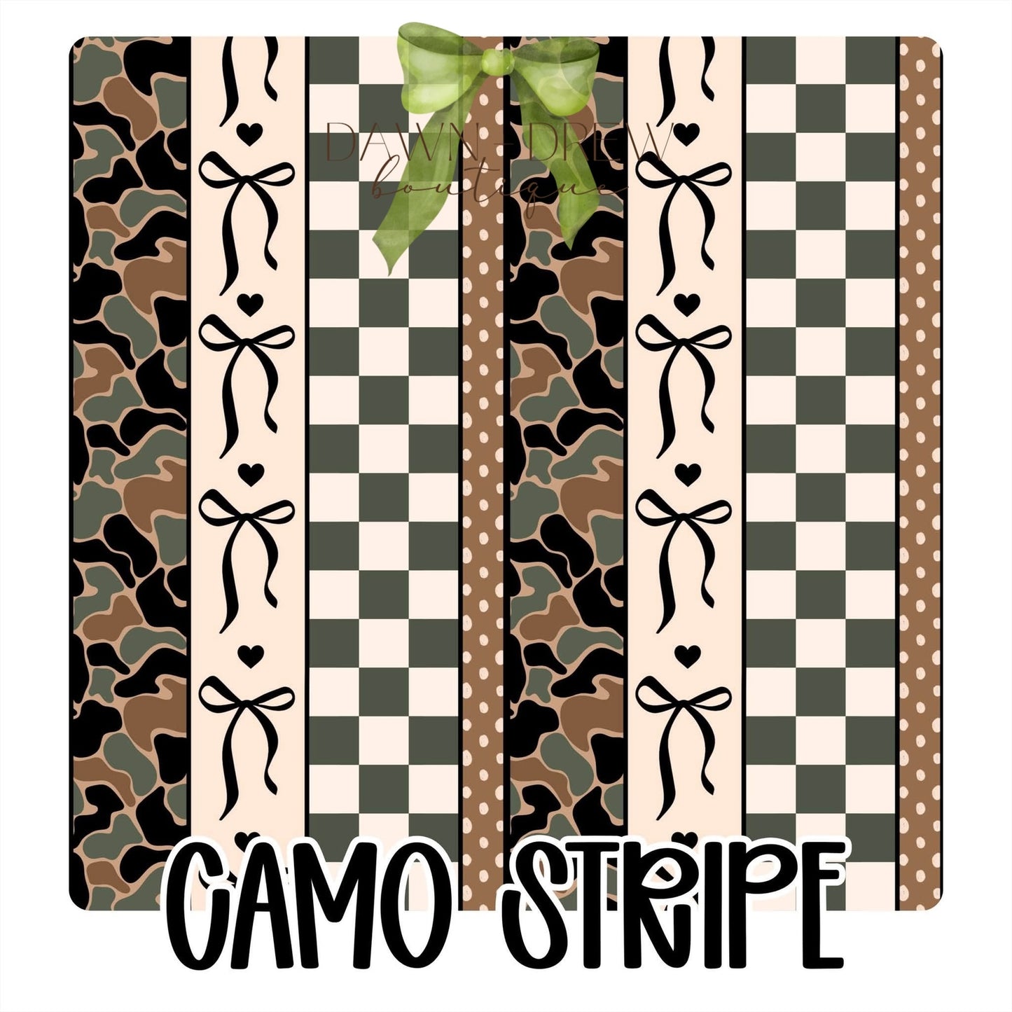 CAMO STRIPE BAMBOO — CLOSES 8/26