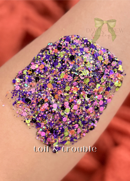HAIR GLITTER: Toil & Trouble - October Sub Color