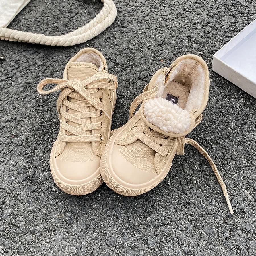 Fleece Lined High-top Sneakers
