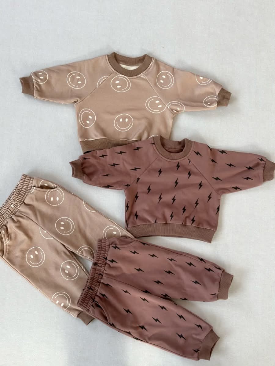 Neutral Printed Lounge Set — CLOSES 11/10