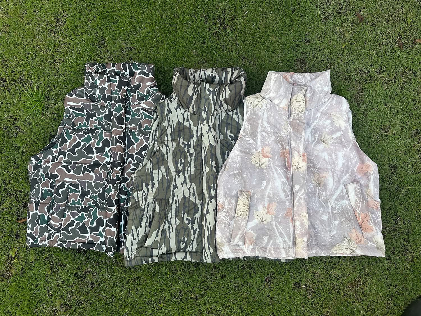 Camo Puffer Vest - CLOSES 11/9