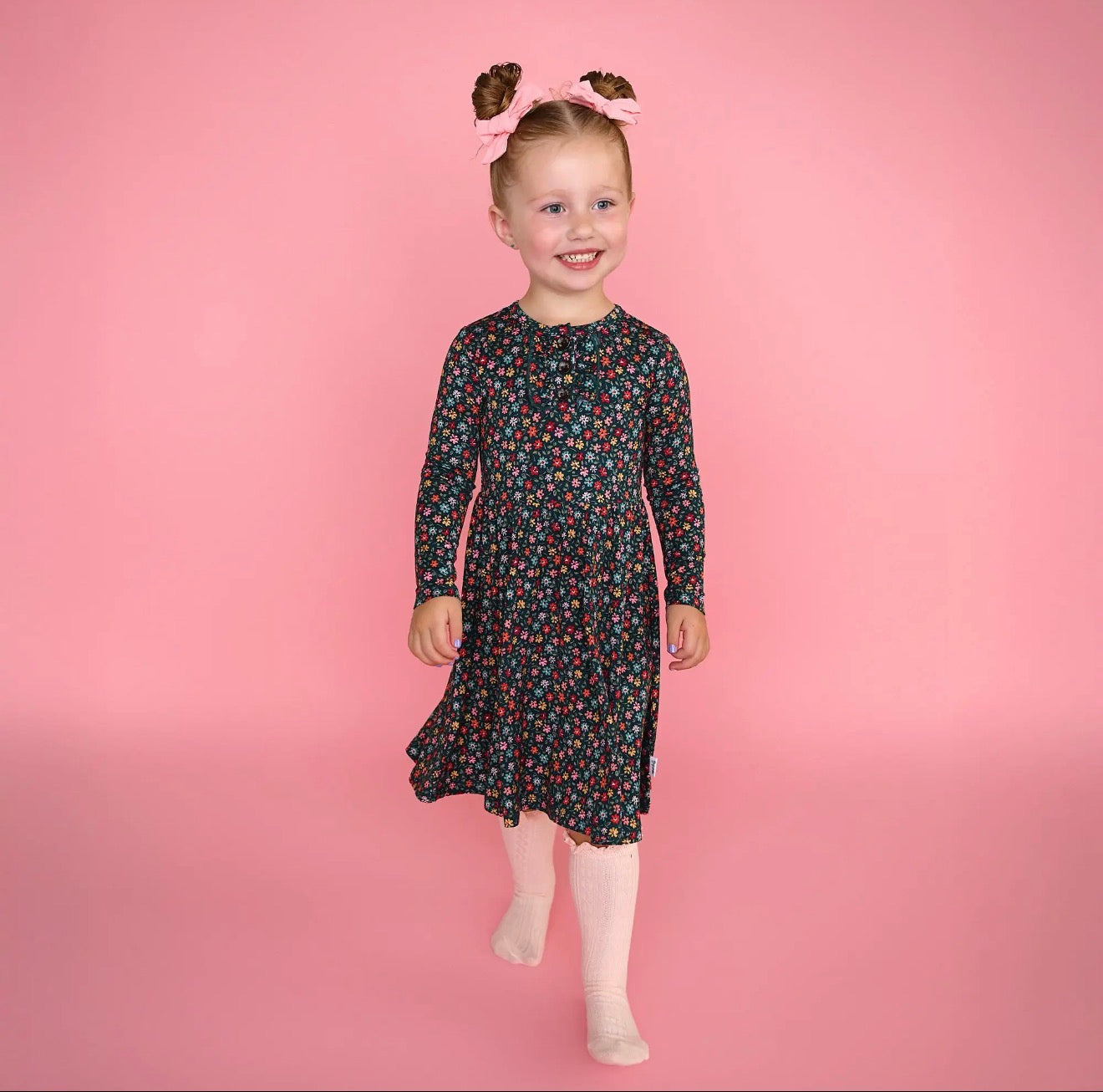 Isabelle Bamboo - Button Twirl Dress