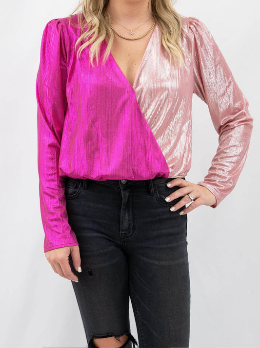 Pink Shimmer Bodysuit