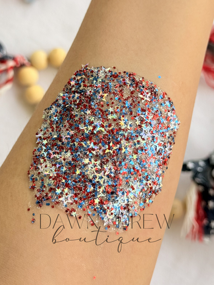 HAIR GLITTER: Stars & Stripes