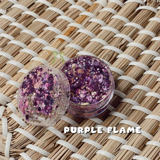 HAIR GLITTER: Purple Flame - June Sub Color