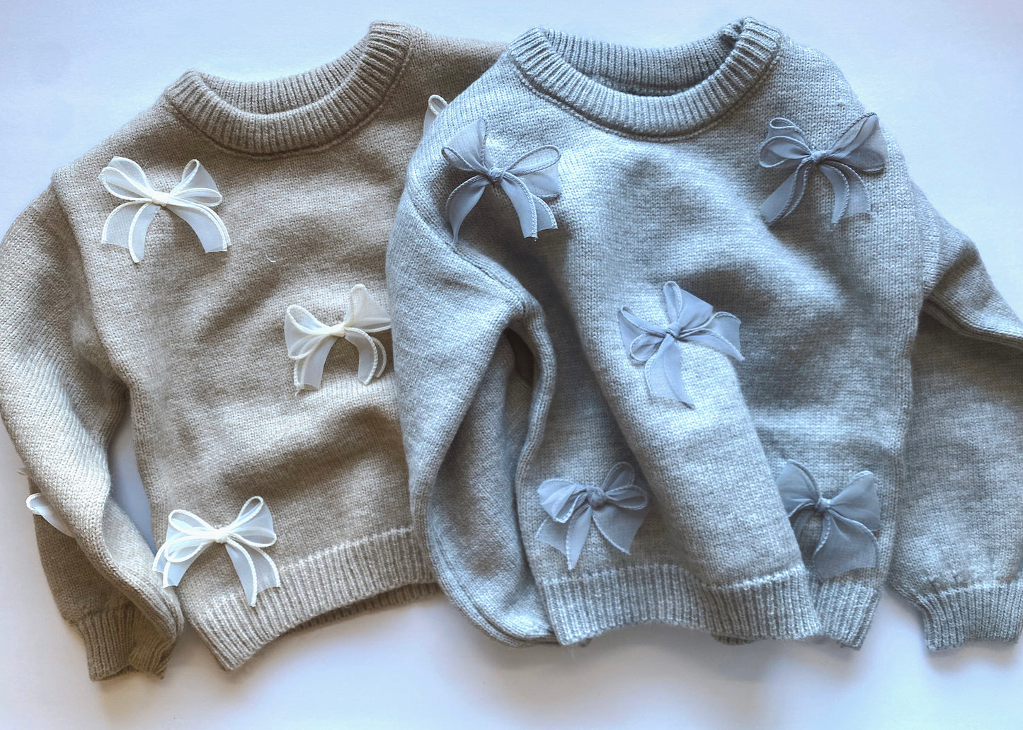 PREO: Neutral Bow Sweaters