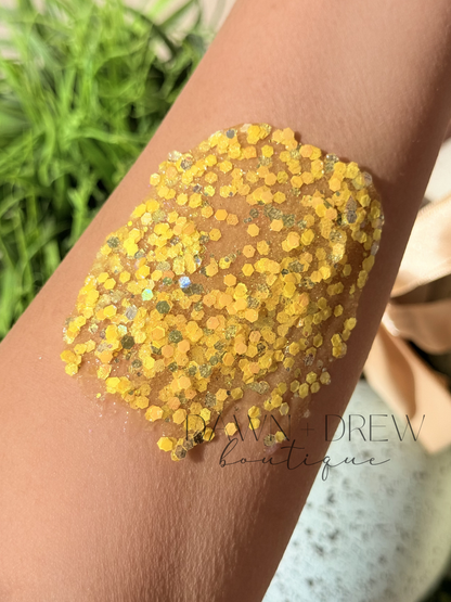 HAIR GLITTER: Golden Peep