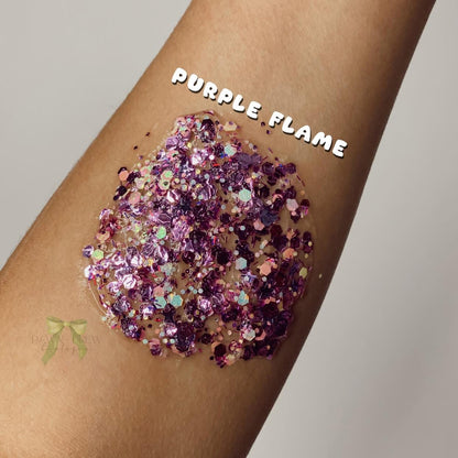HAIR GLITTER: Purple Flame - June Sub Color