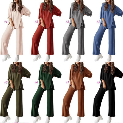 Women’s Solid Pant Set