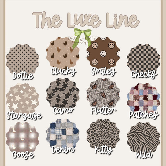 LUXE LINE BAMBOO — CLOSES 9/8
