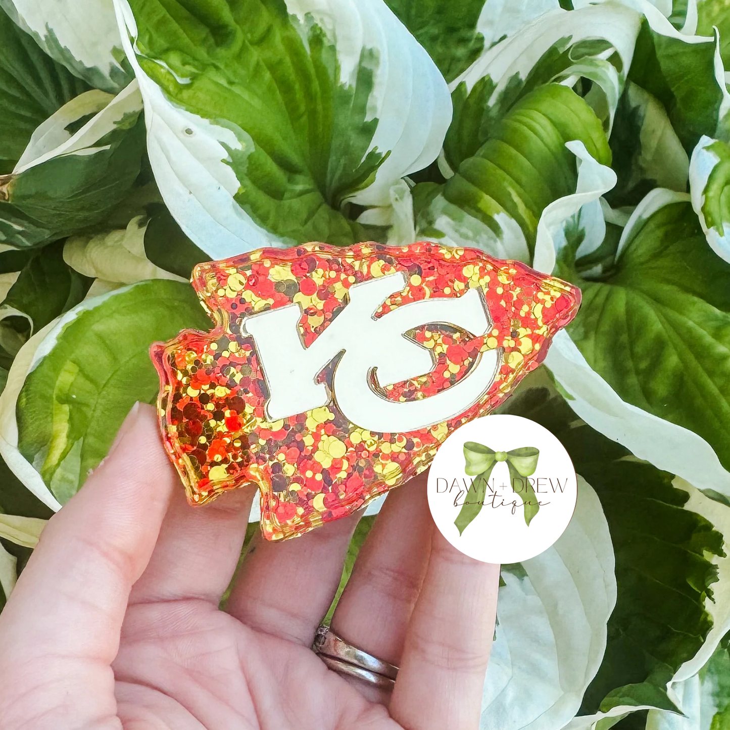 KC Arrowhead Glitter Hair Clip