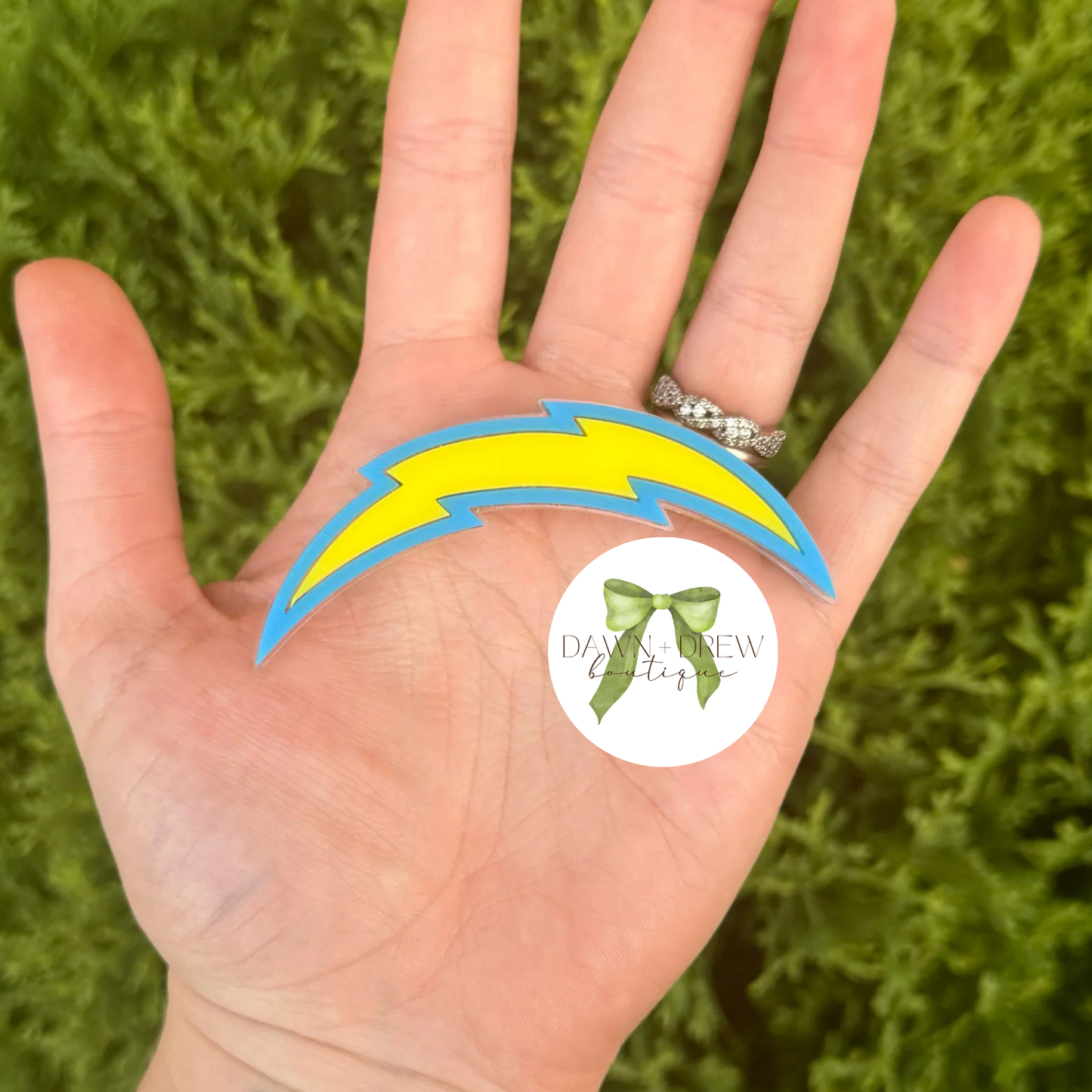 Chargers Hair Clip
